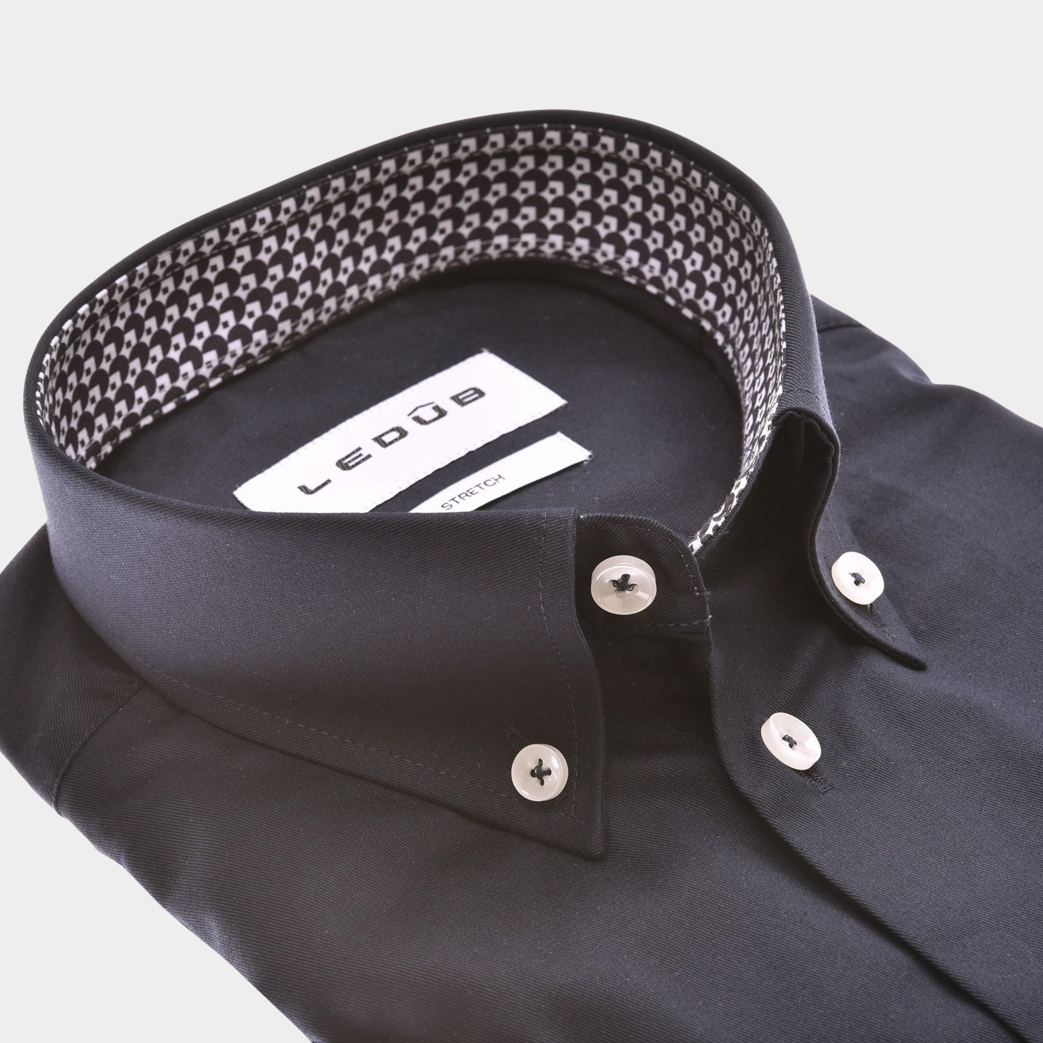 Ledub Business hemd korte mouw Blauw  0142807/190-190-000