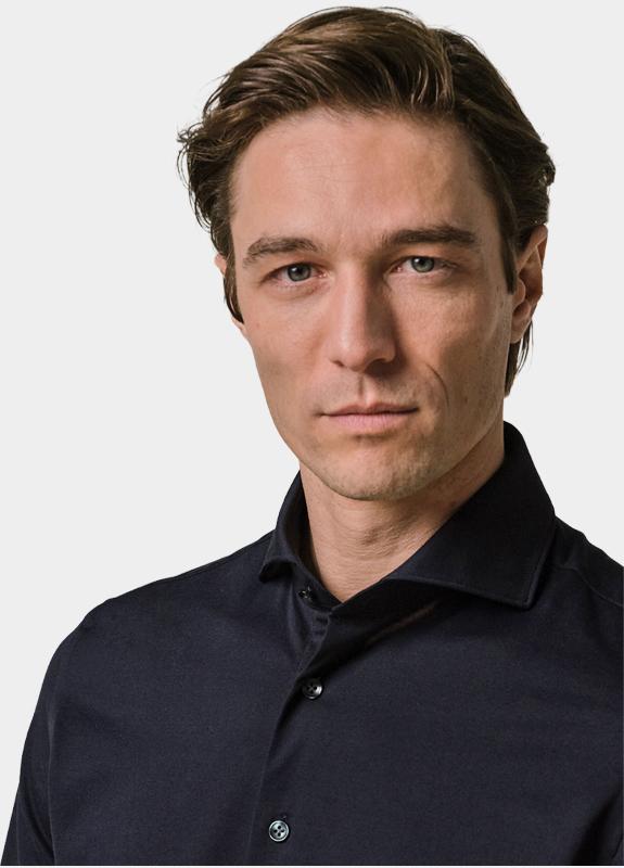 Profuomo Business hemd lange mouw Blauw Hux PP2H00008/C