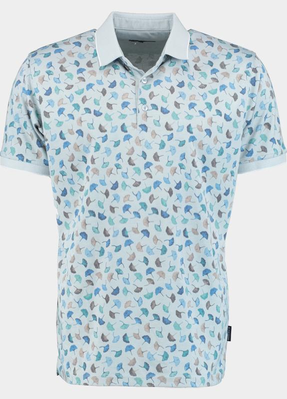 Bos Polo heren Groen met print 25007/Green