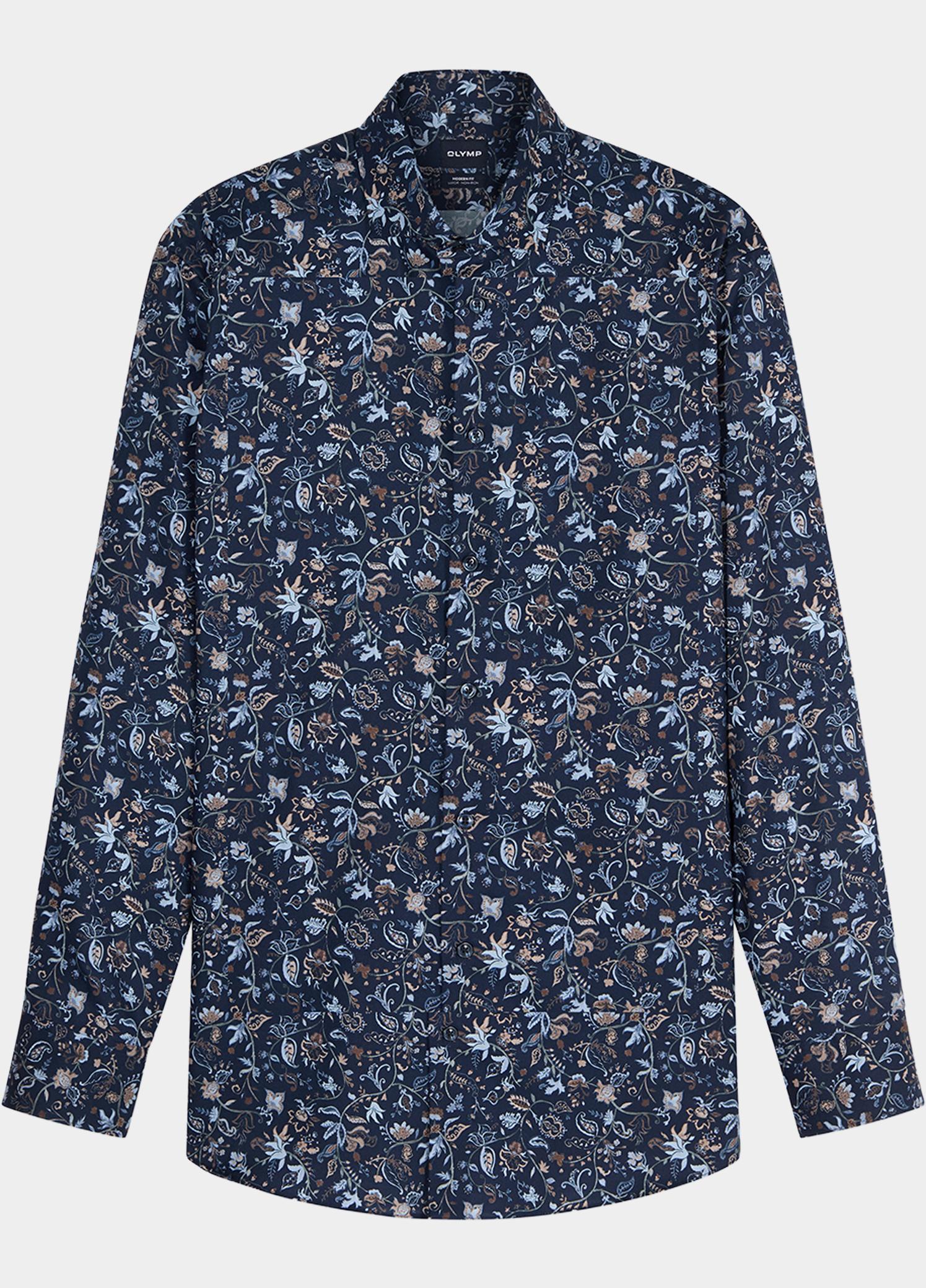 Olymp Zakelijk overhemd heren Blauw Luxor mf D.2145 o.T. 138224/18