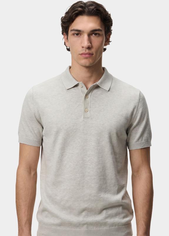 Scotland Blue Polo heren Grijs Pince Knitted Polo Ss SPE26106PI08SB/2501