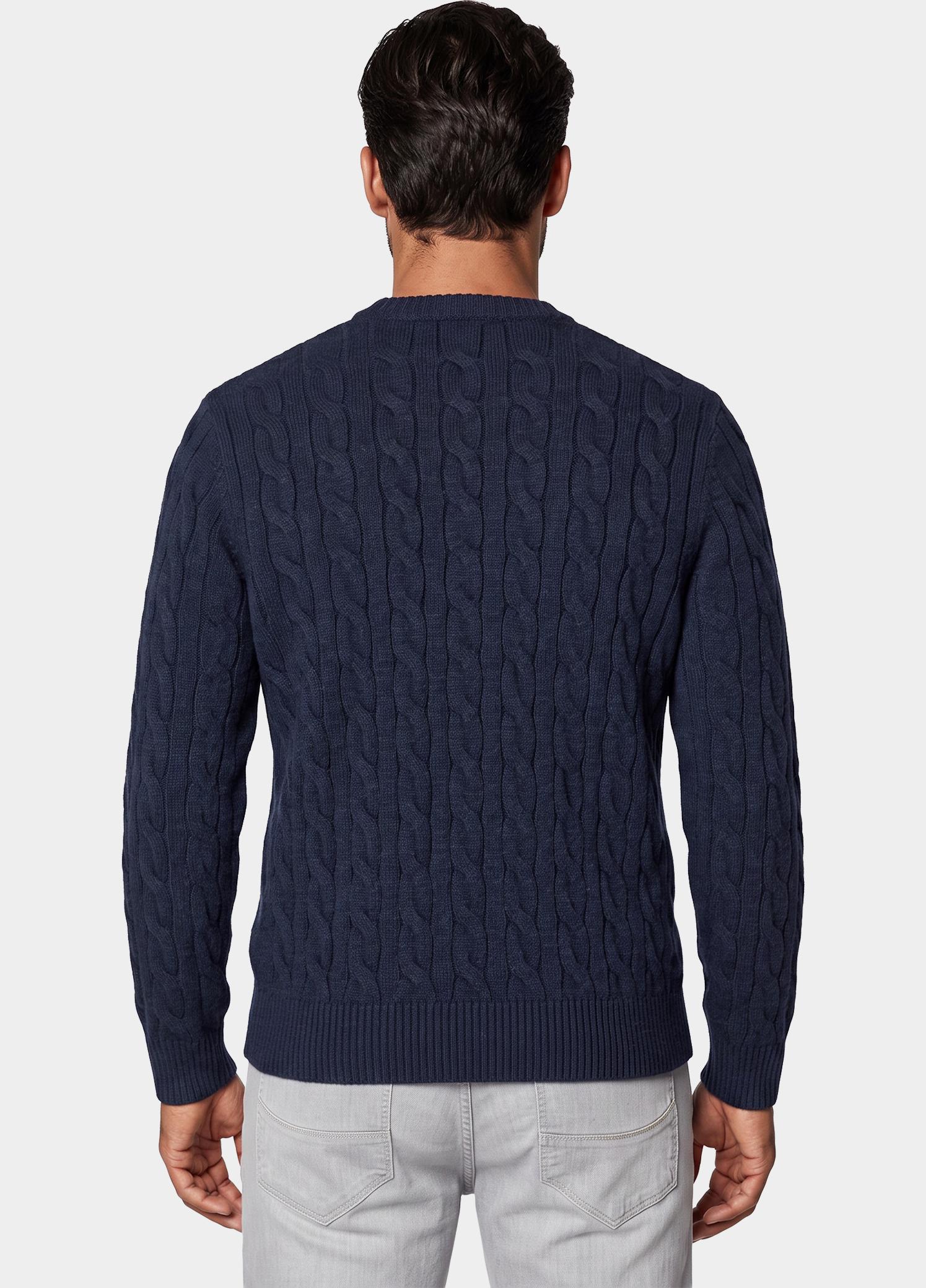 Bos Pullover heren Blauw  1191/103 - Navy