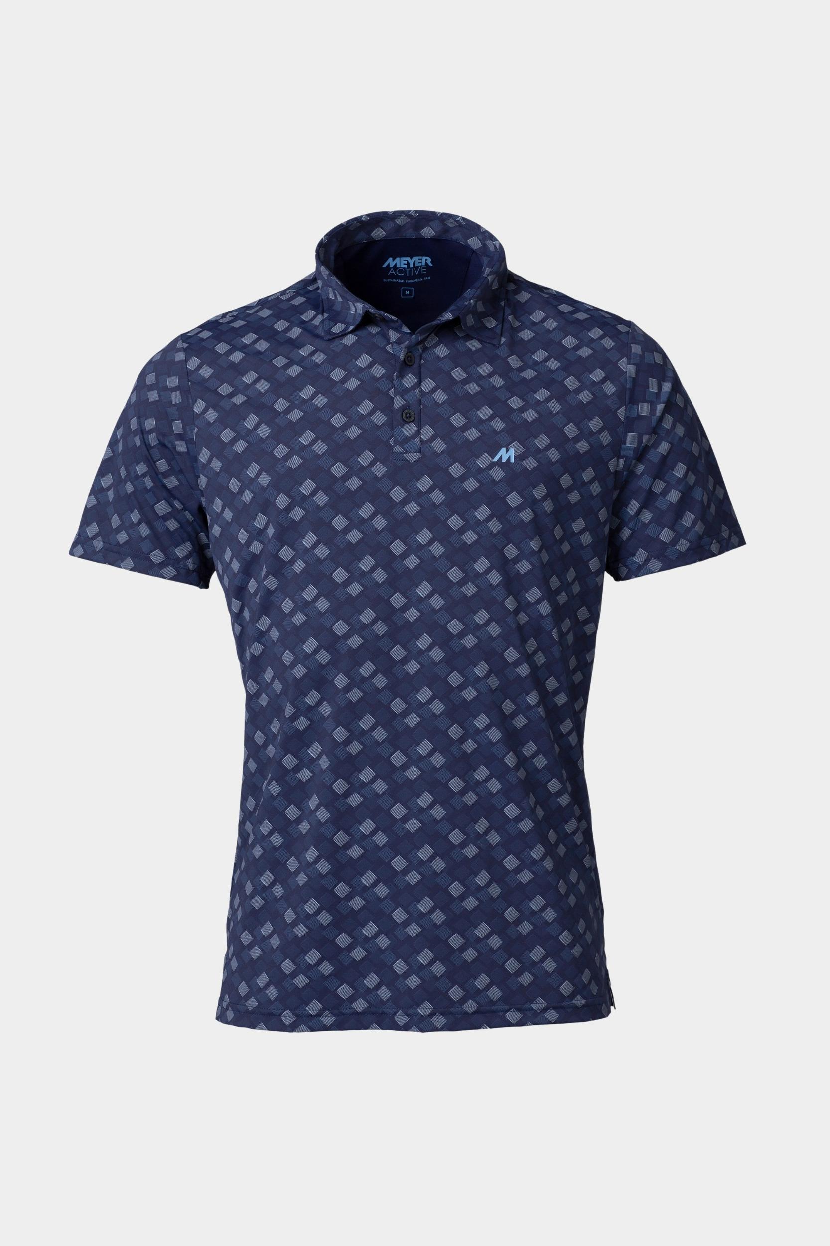 Meyer Polo korte mouw Blauw PHIL Art.9-9008 9539900800/18