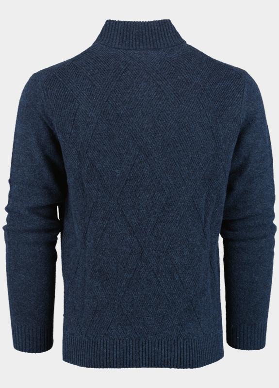 Scotland Blue Half Zip Blauw Otto Pullover Half Zip SPE25305OT32SB/290 navy