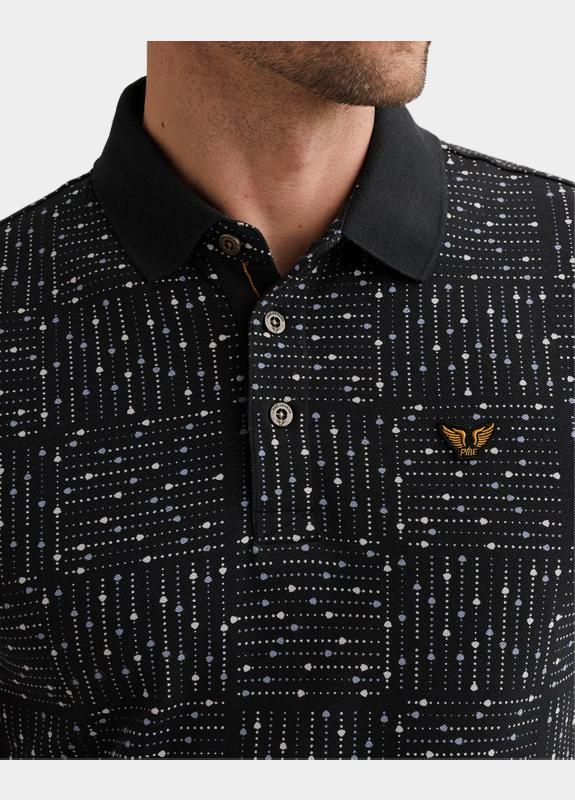 PME Legend Polo korte mouw Blauw Short sleeve polo printed fin PPSS2605859/5282