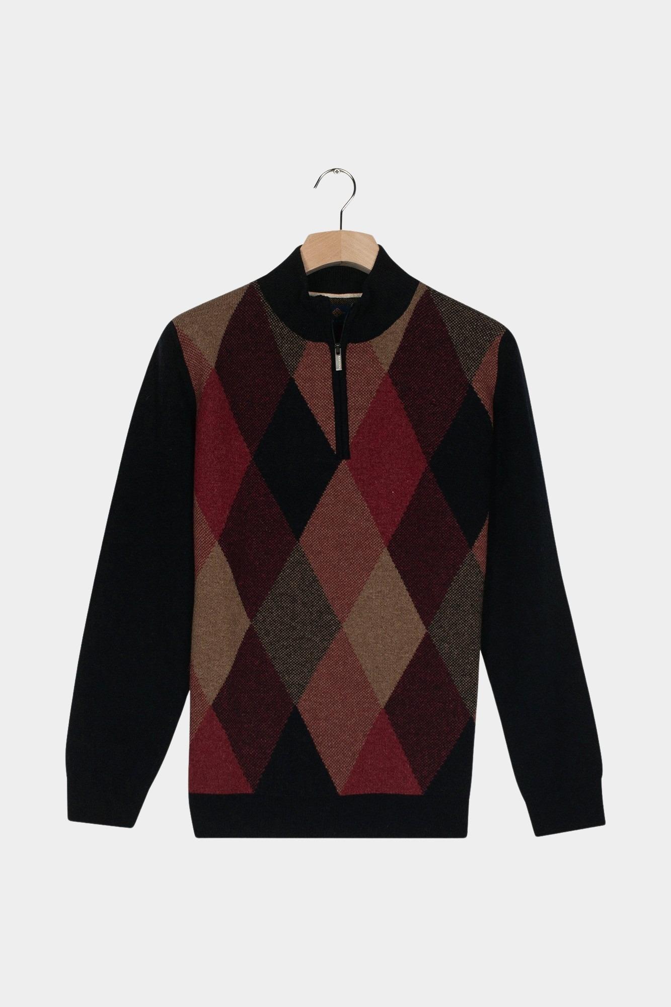 Baileys Half Zip Roze Pullover 1/2 Zip  12gg, Front 528475/425