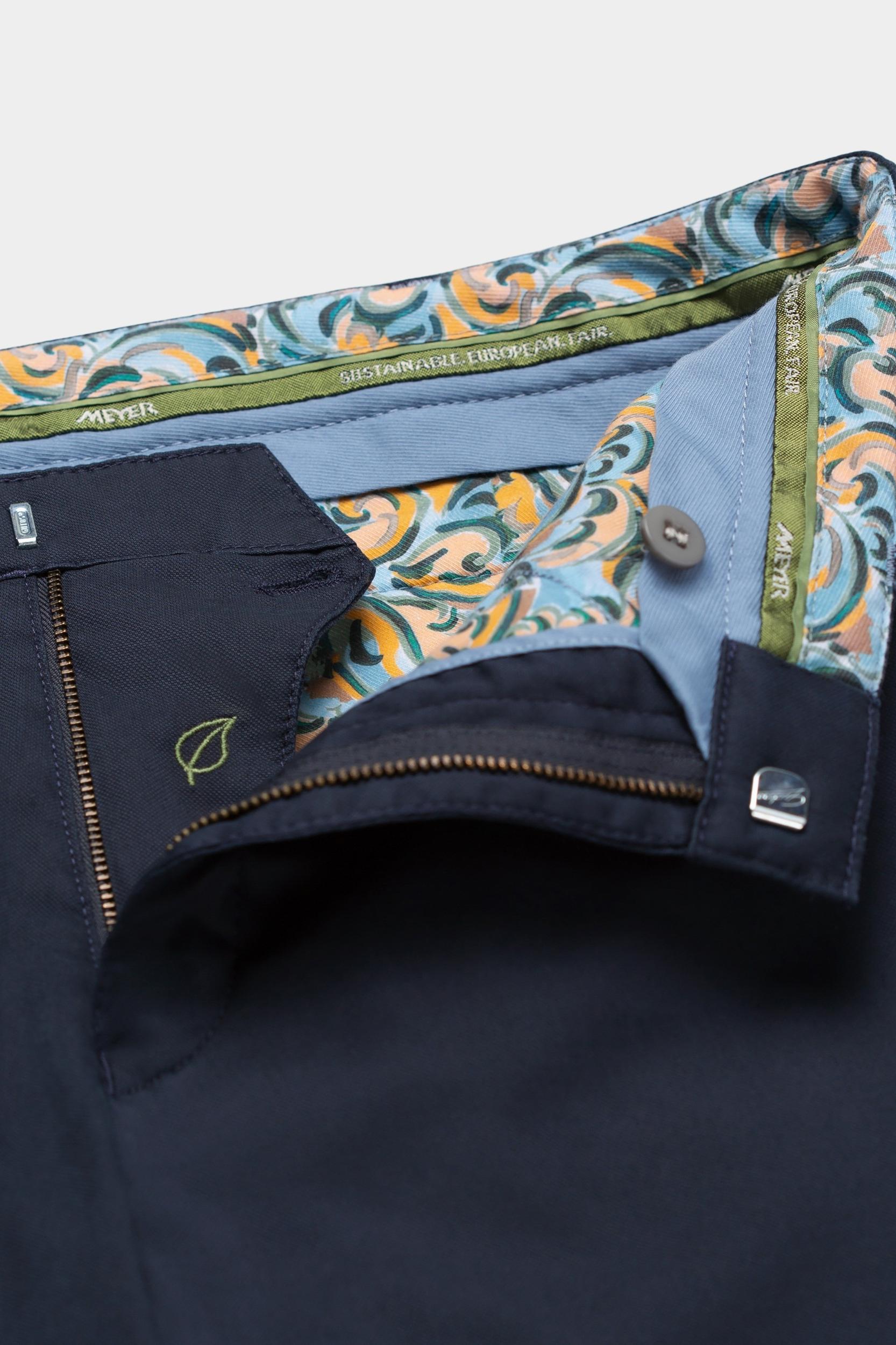Meyer Katoenen Broek Blauw CHICAGO Art.1-5060 3321506000/18