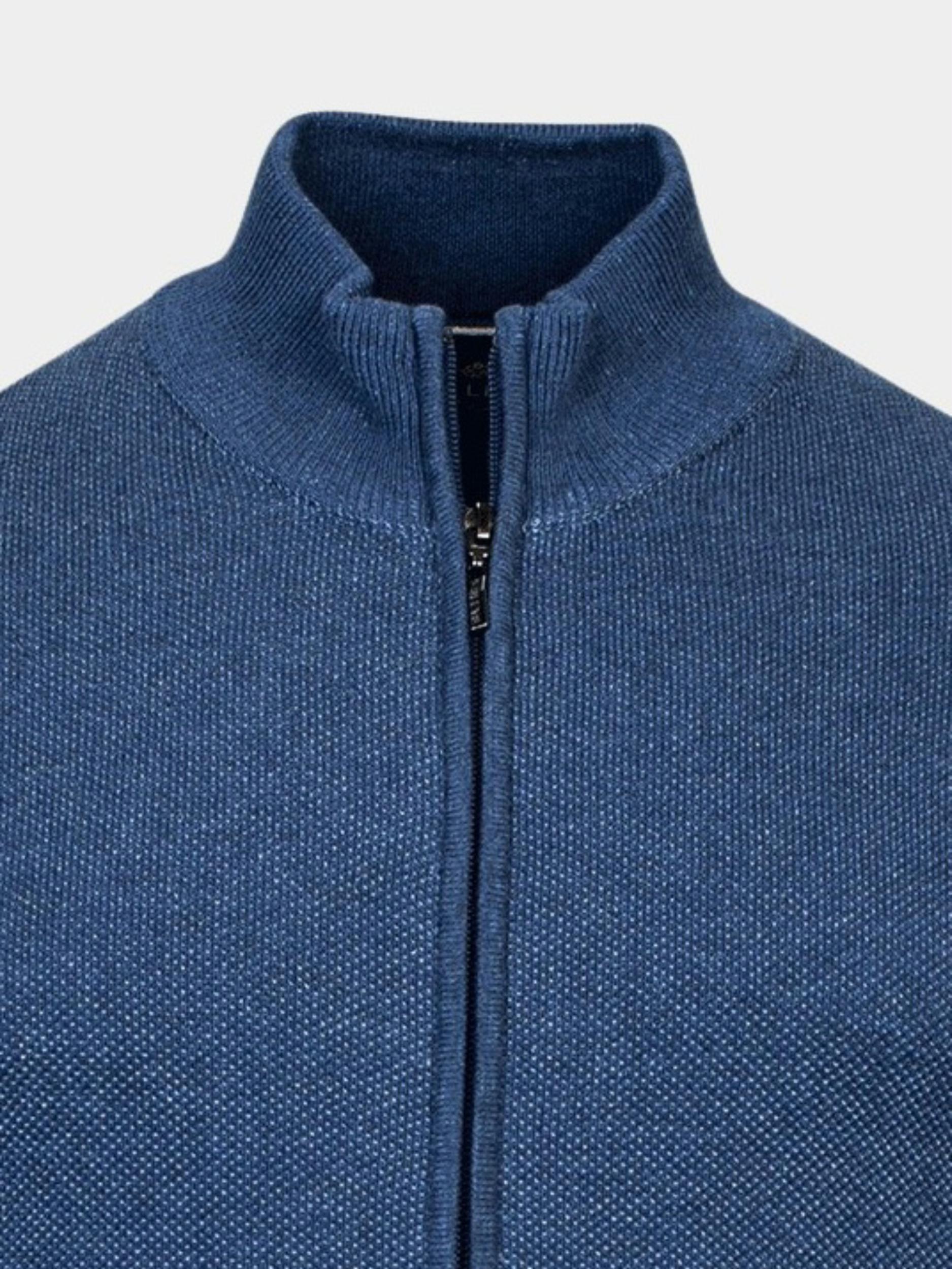 Baileys Vest Blauw Cardigan zip 312050/685