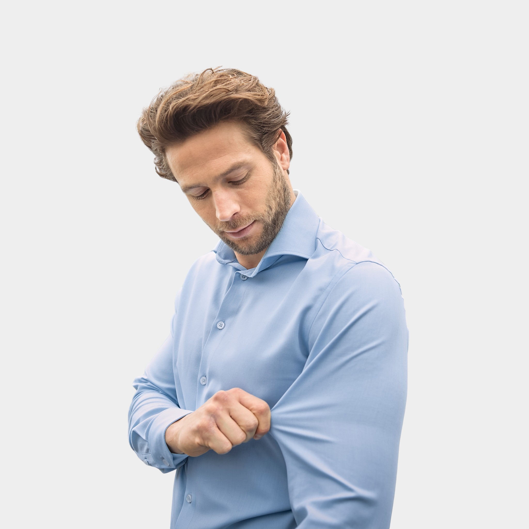 Ledub Business hemd lange mouw Blauw LE24214  SF 5 0142759/120-000-000