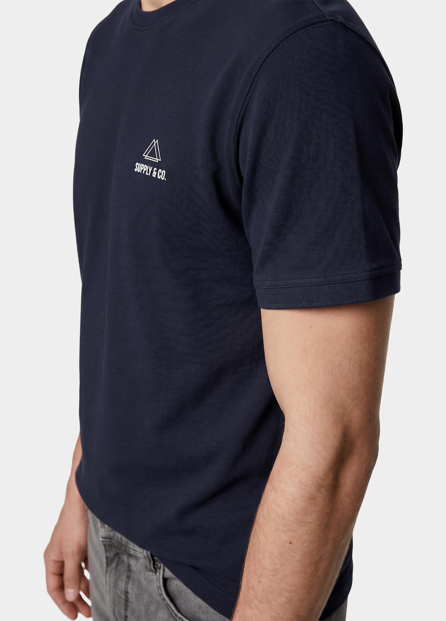 Supply & Co. T-shirt heren Blauw Basic T-shirt SCO25108BA01/290 navy
