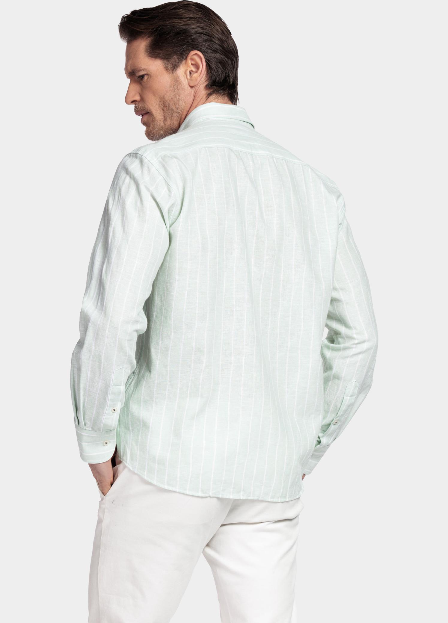 Giordano Overhemd heren Groen Brando Long Sleeve Button Dow 617103/71