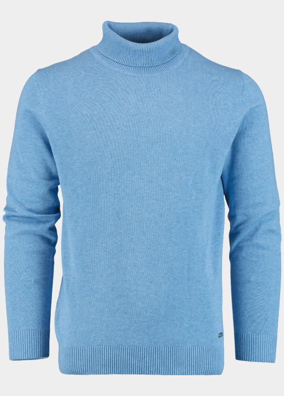 Bos Coltrui Blauw Dex Rollneck Pullover Uni 25305DE03/237 oxford blue