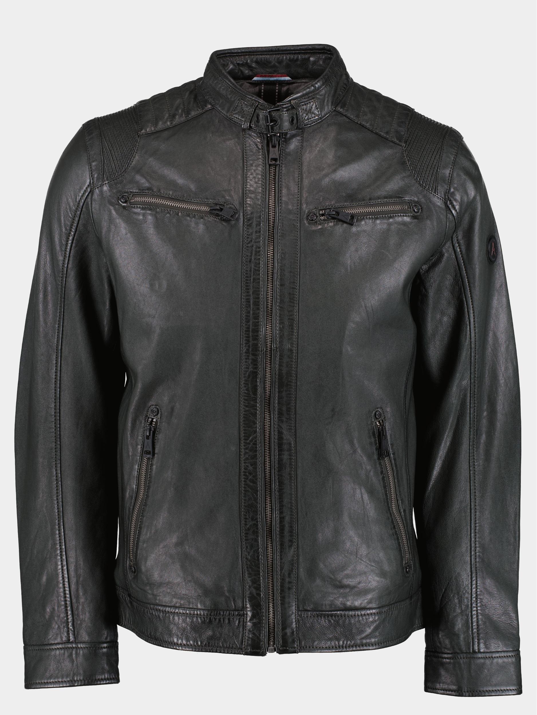 Donders 1860 Lederen Jack Groen Leather Jacket 52394/652