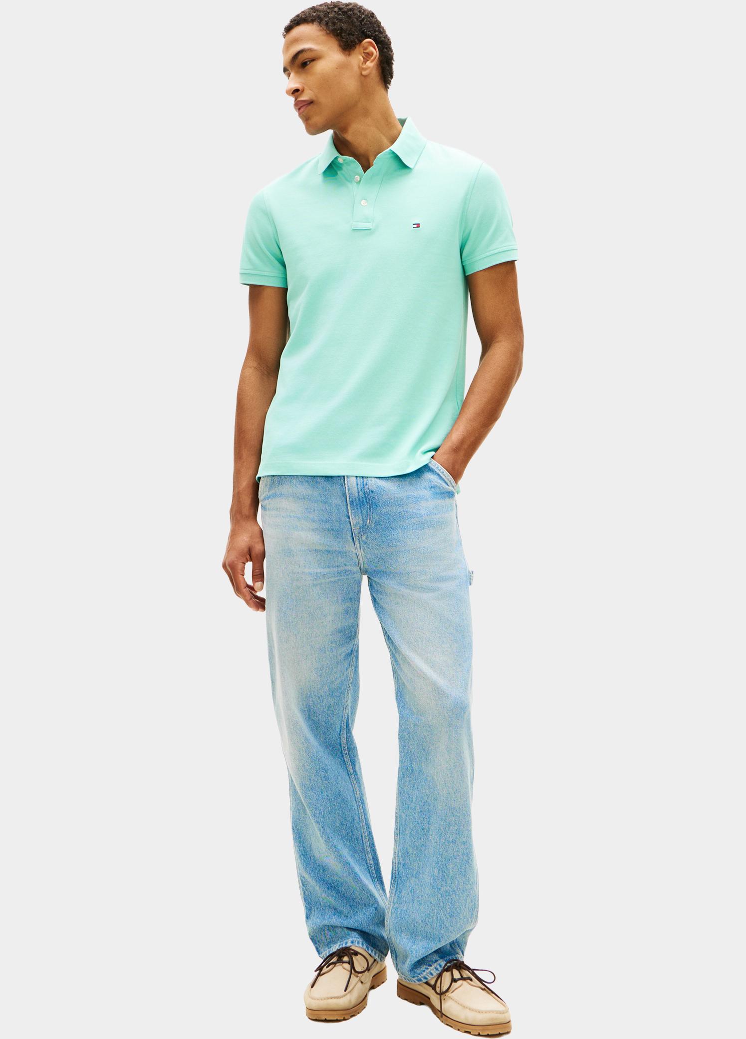 Tommy Hilfiger Polo heren Groen 1985 Slim Polo MW0MW17771/CSR