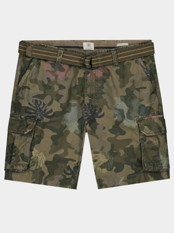 Dstrezzed Korte Broek Groen Combat shorts with Belt Camo 515232/522