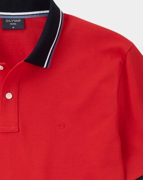 Olymp Polo korte mouw Rood Polo PiquÃ© solid 541152/35