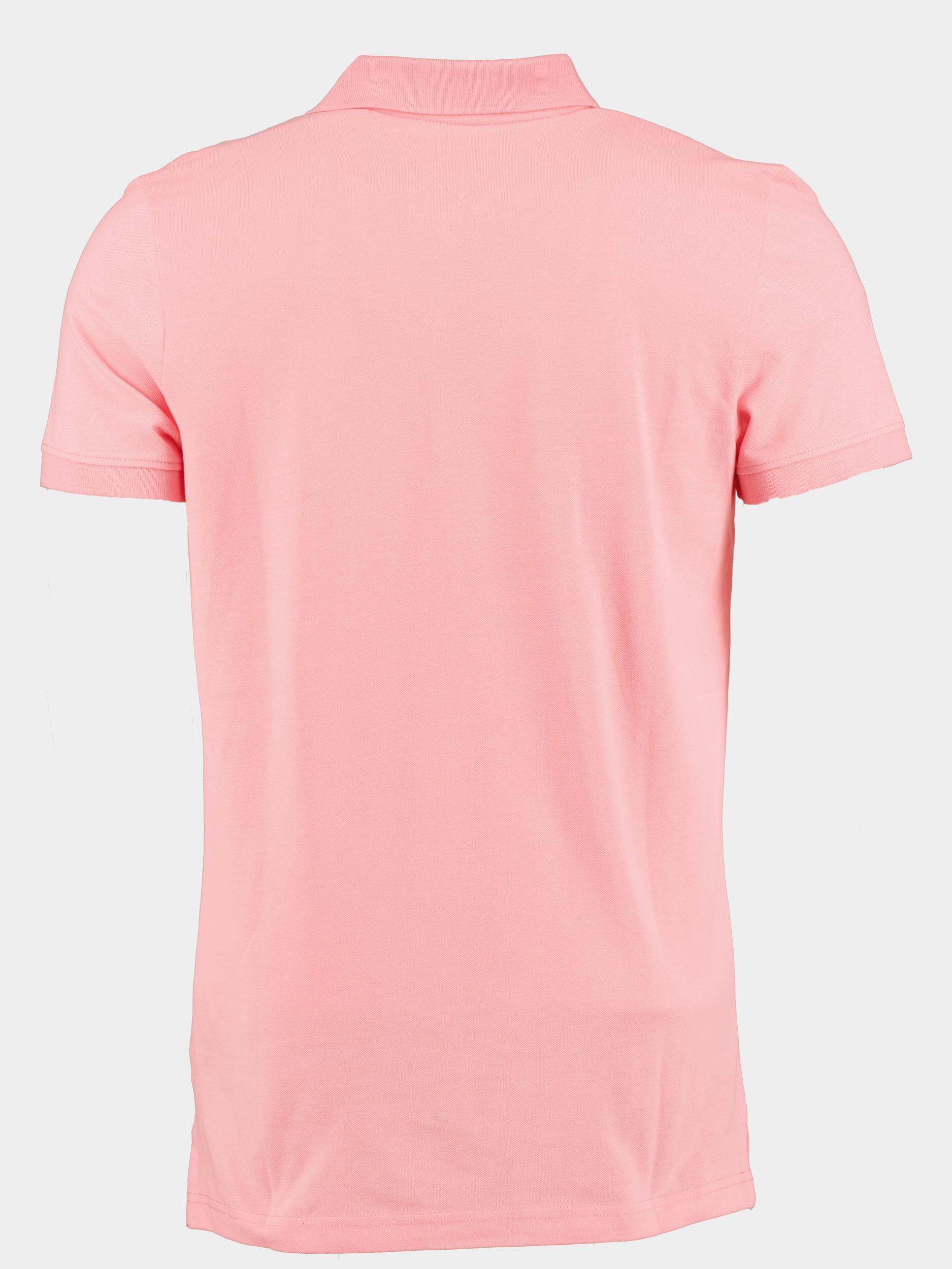 Tommy Jeans Polo korte mouw Roze Slim Placket Polo DM0DM18312/TIC