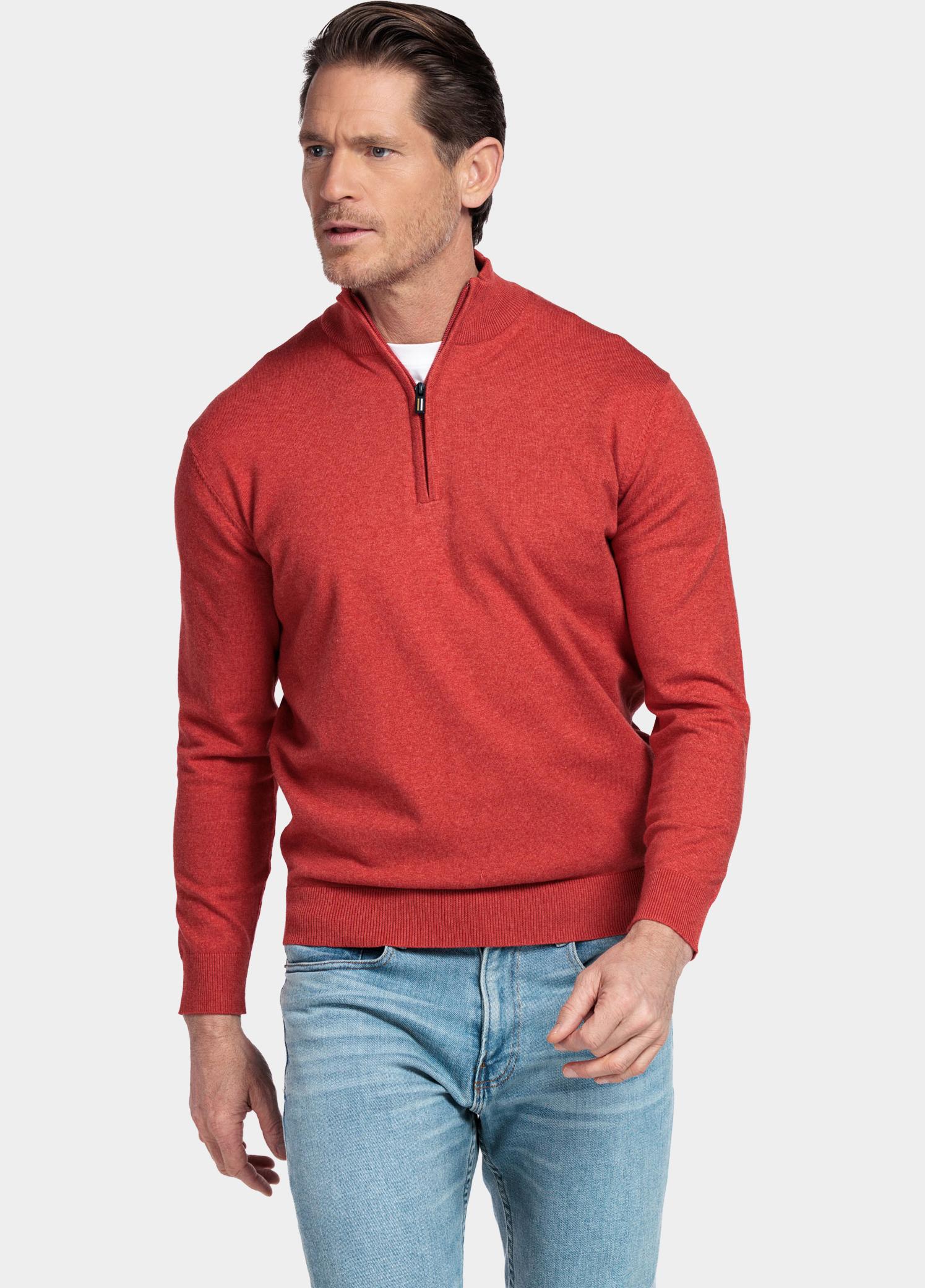 Baileys Half Zip Oranje Pullover 1/2 zip  with low po 618400/345