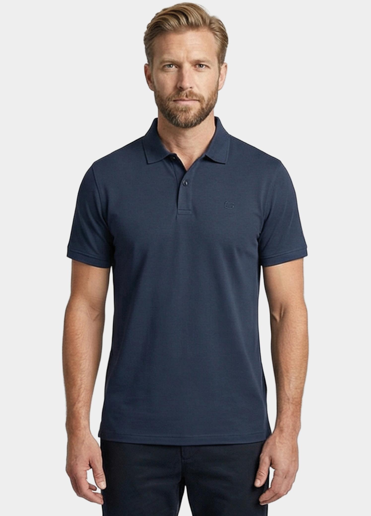 Giordano Polo heren Blauw Lino Short Sleeve Polo Liquid 616578/60