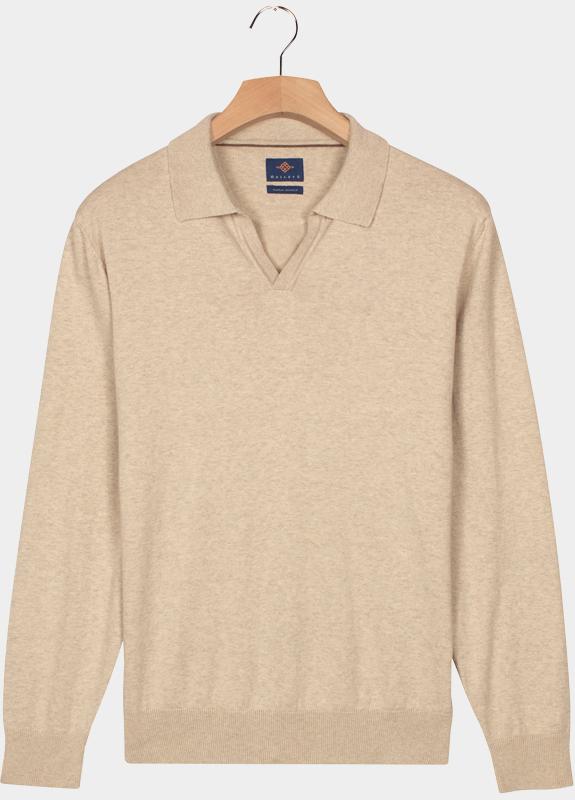 Baileys Pullover Wit Pullover Polo Collar V 12gg s 528340/815