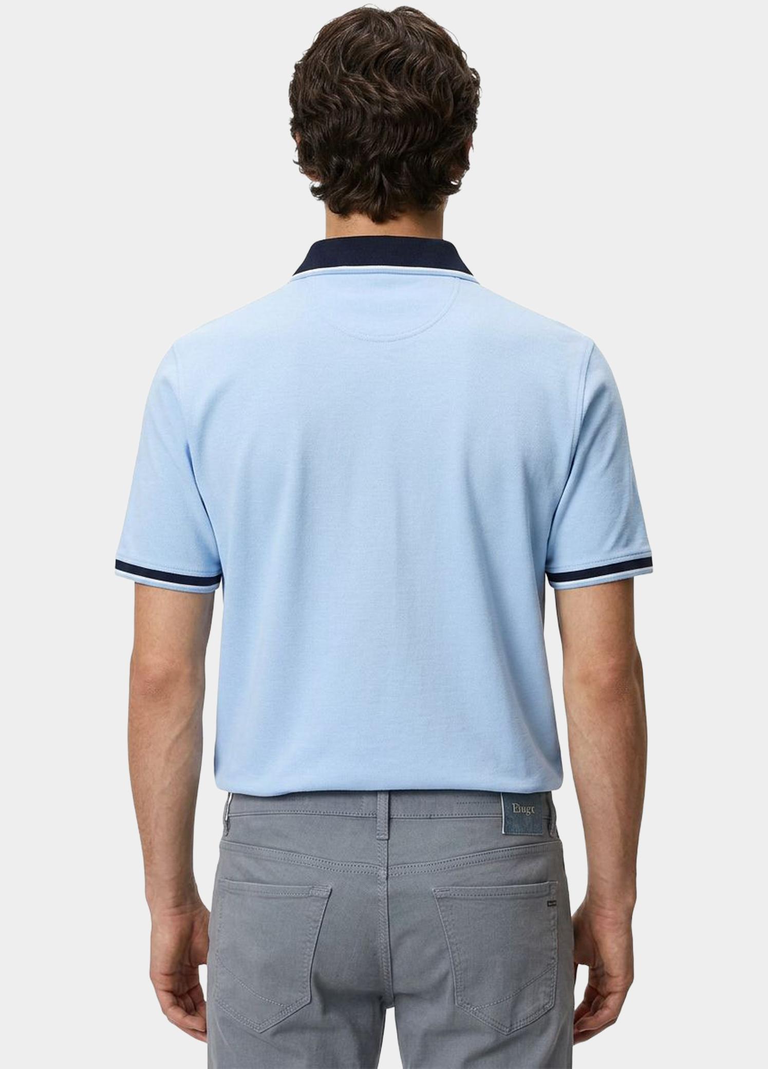 Casamoda Polo korte mouw Blauw Polo 2-tone PQ 126320101/102