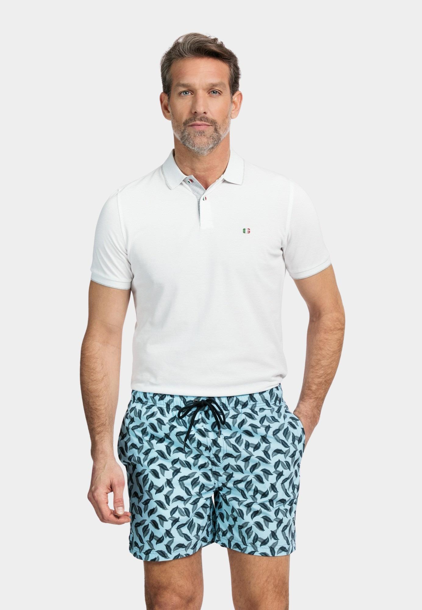 Baileys Zwembroek Blauw Swimshort allover printed "st 411004/62