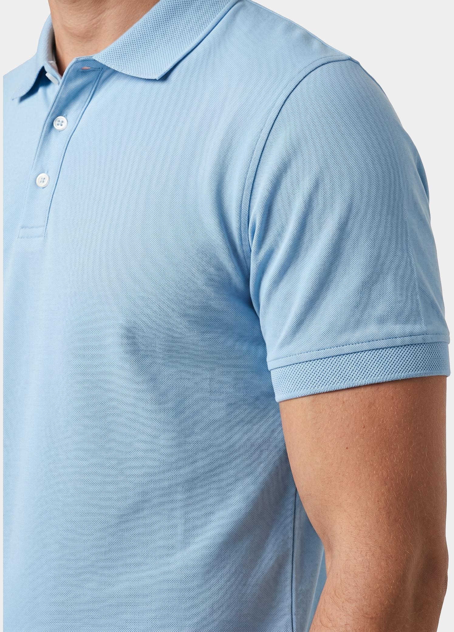 Scotland Blue Polo heren Blauw Boris Polo SPE25108BO40SB/210 light blue