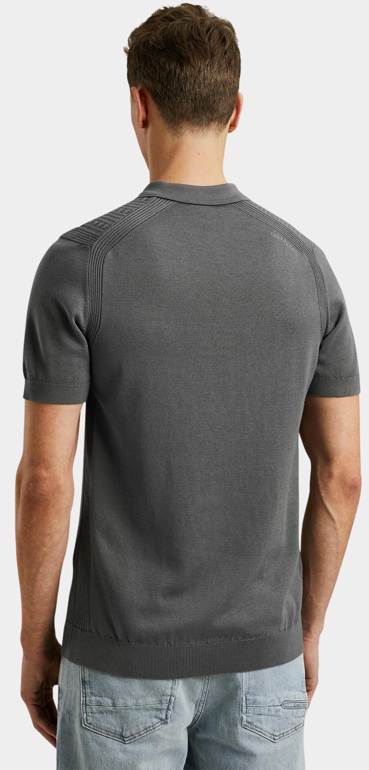 Cast Iron Polo korte mouw Grijs Short sleeve polo cotton moda CPSS2504885/9133