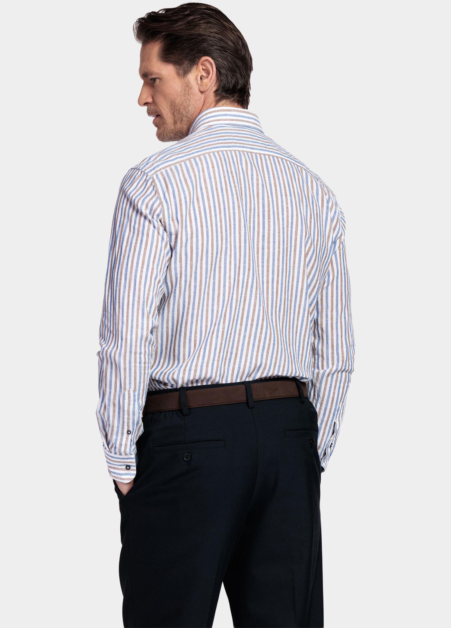 Giordano Overhemd heren Bruin Ivy Long Sleeve Button Down L 617114/80