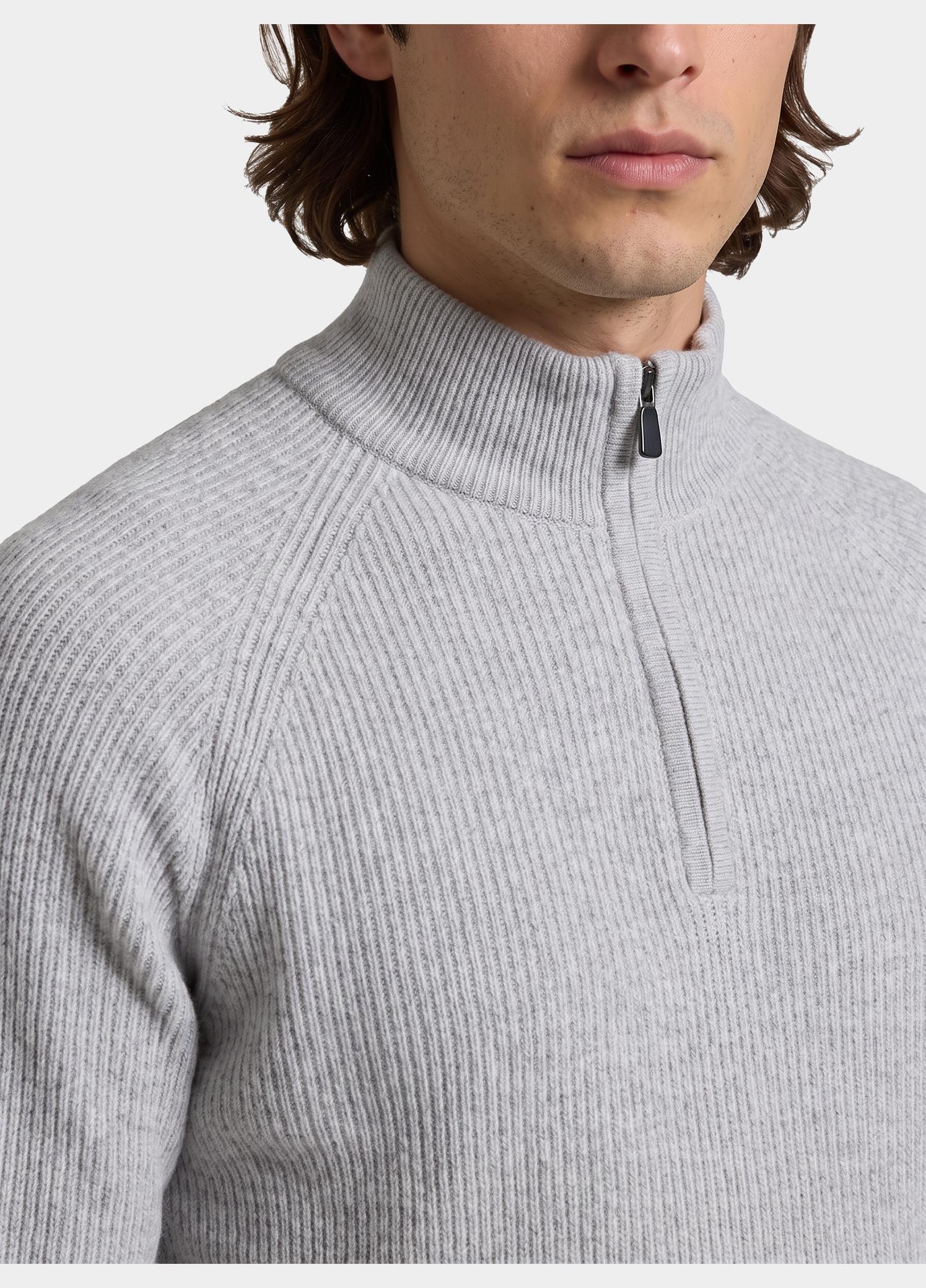 Born With Appetite Half Zip Grijs Kyle Halfzip BWA26305KY74/9507