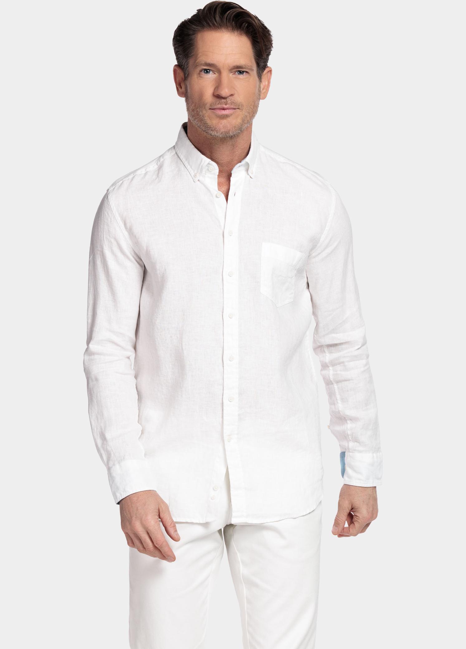 Giordano Overhemd heren Wit Ivy Long Sleeve Button Down S 617009/10