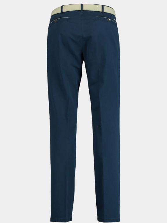 Meyer Katoenen Broek Blauw chino broek new york blauw 1241500300/17