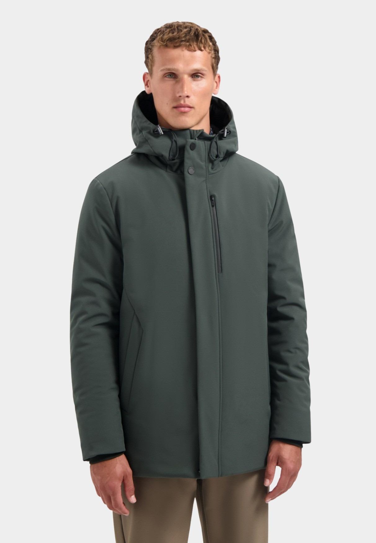 No Excess Winterjack Blauw Jacket Long Soft Shell 29630818SN/124