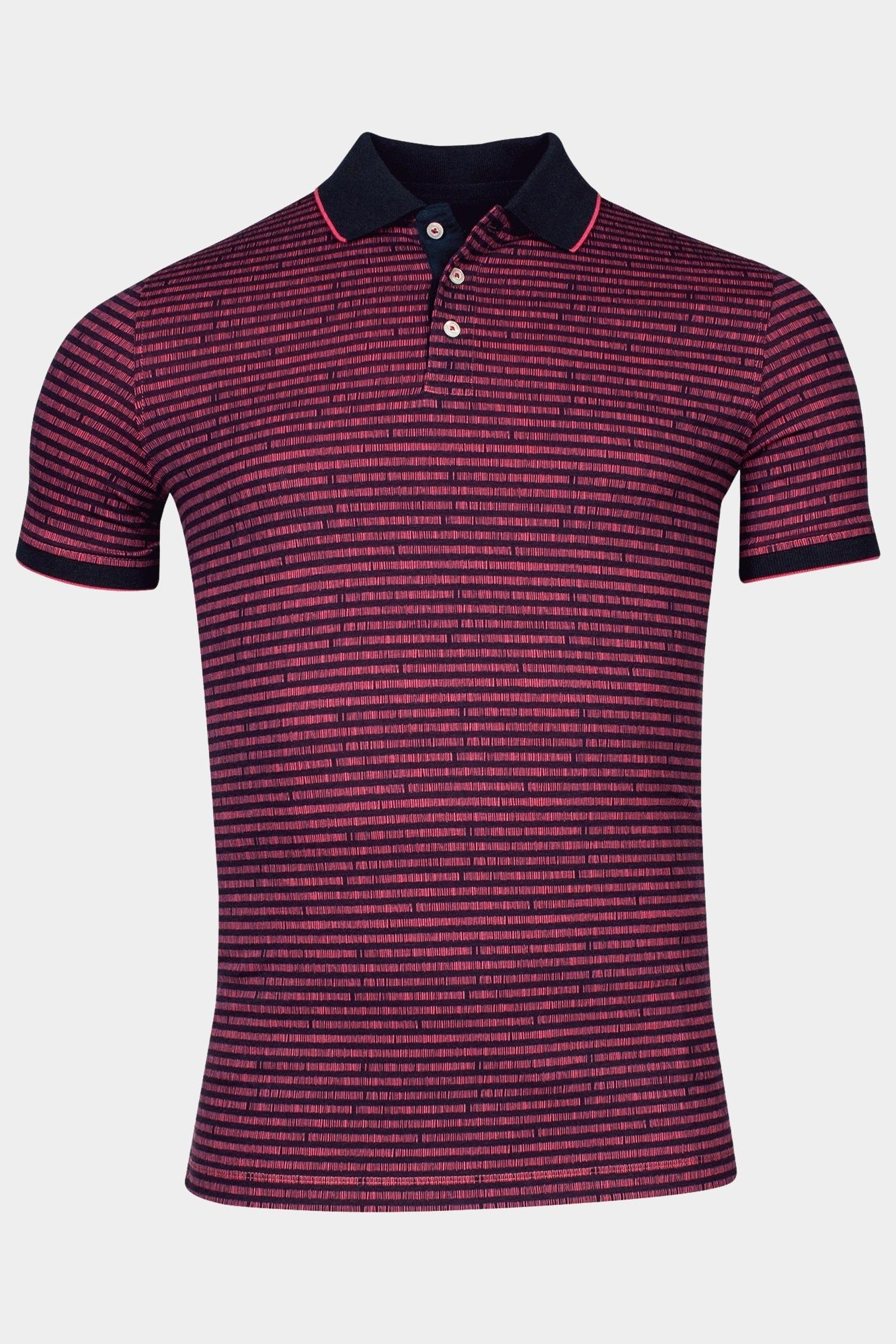 Baileys Polo korte mouw Rood Poloshirt allover 1-color pri 415204/33