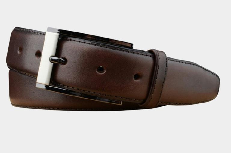 Bradbury Riem Bruin Donkerbruine leren riem 5121/bruin