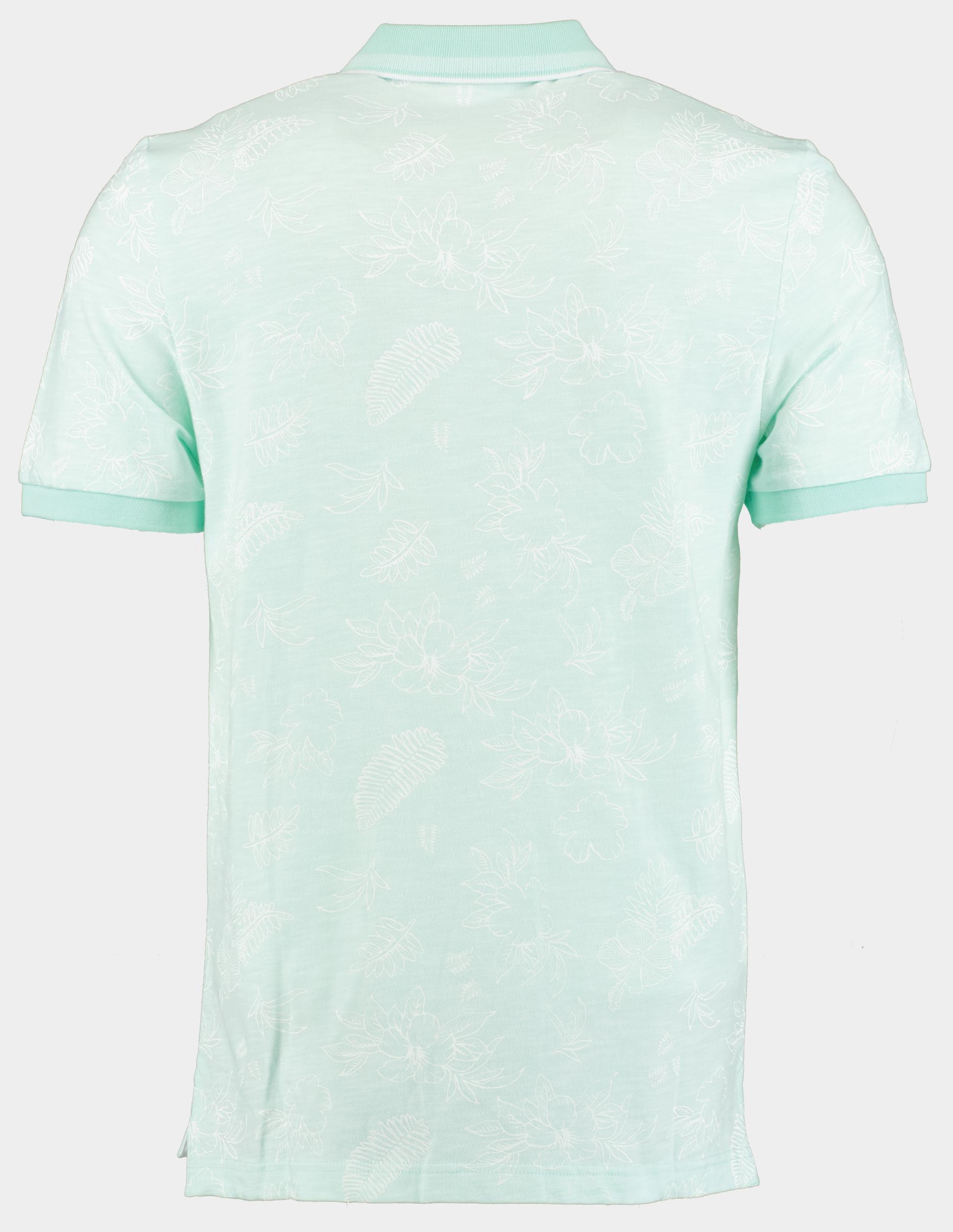 Bos Polo korte mouw Groen Ken Polo Oxford Aop 24108KE09BO/313 mint