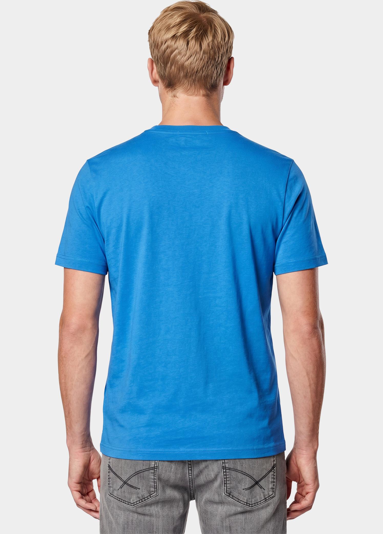 Scotland Blue T-shirt heren Blauw Parker T-shirt SPE25108PA33SB/268 jeans blue