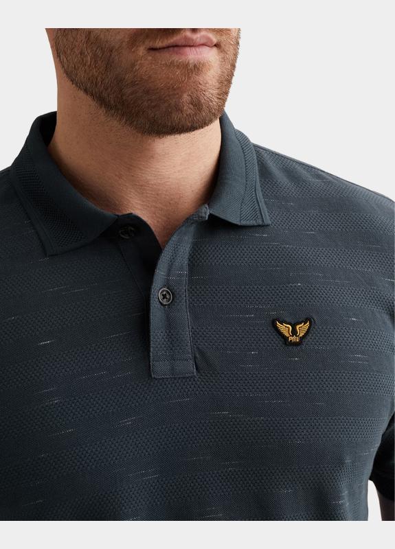 PME Legend Polo korte mouw Blauw Short sleeve polo injected po PPSS2603885/5332