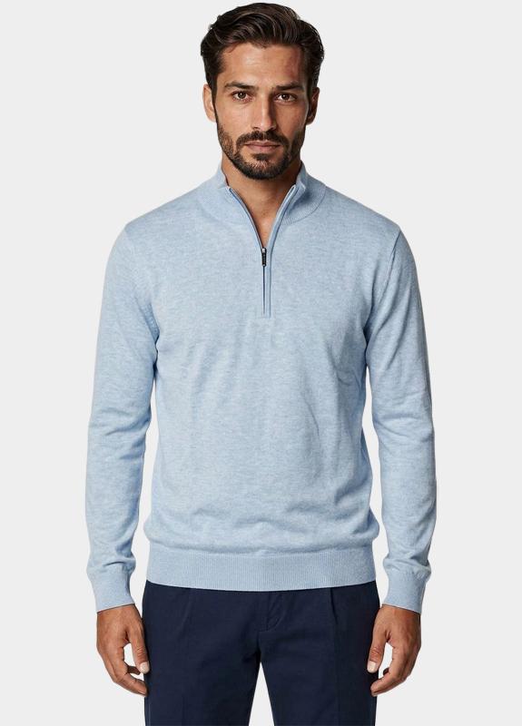 Commander flag Half Zip Blauw  214008385/641