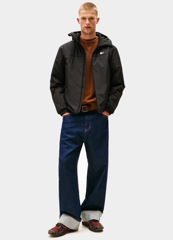 Tommy Jeans Winterjack Zwart TJM PADDED POLY JACKET EXT DM0DM22065/BDS