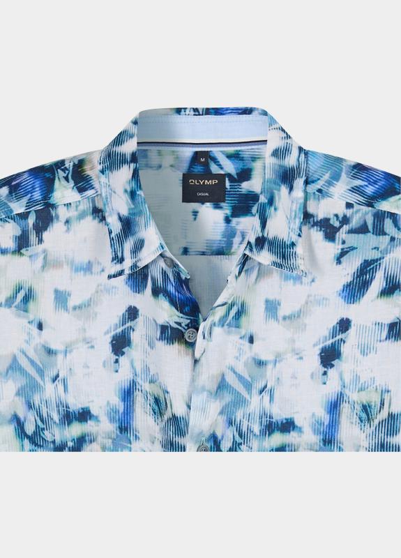 Olymp Overhemd heren Blauw Casual 404614/15