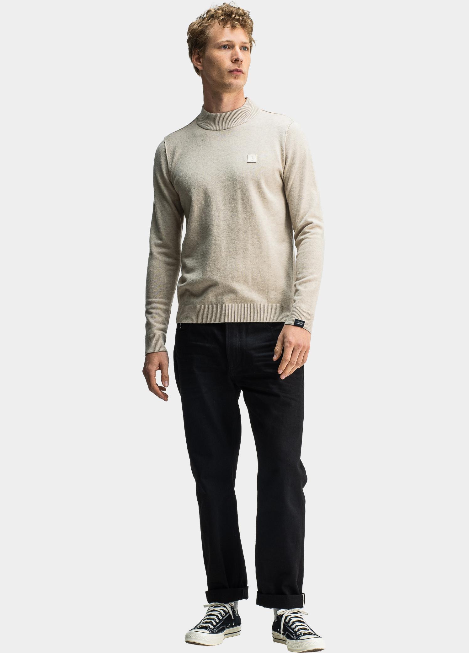 Butcher of Blue Turtle neck Beige Clifden M2626103/697