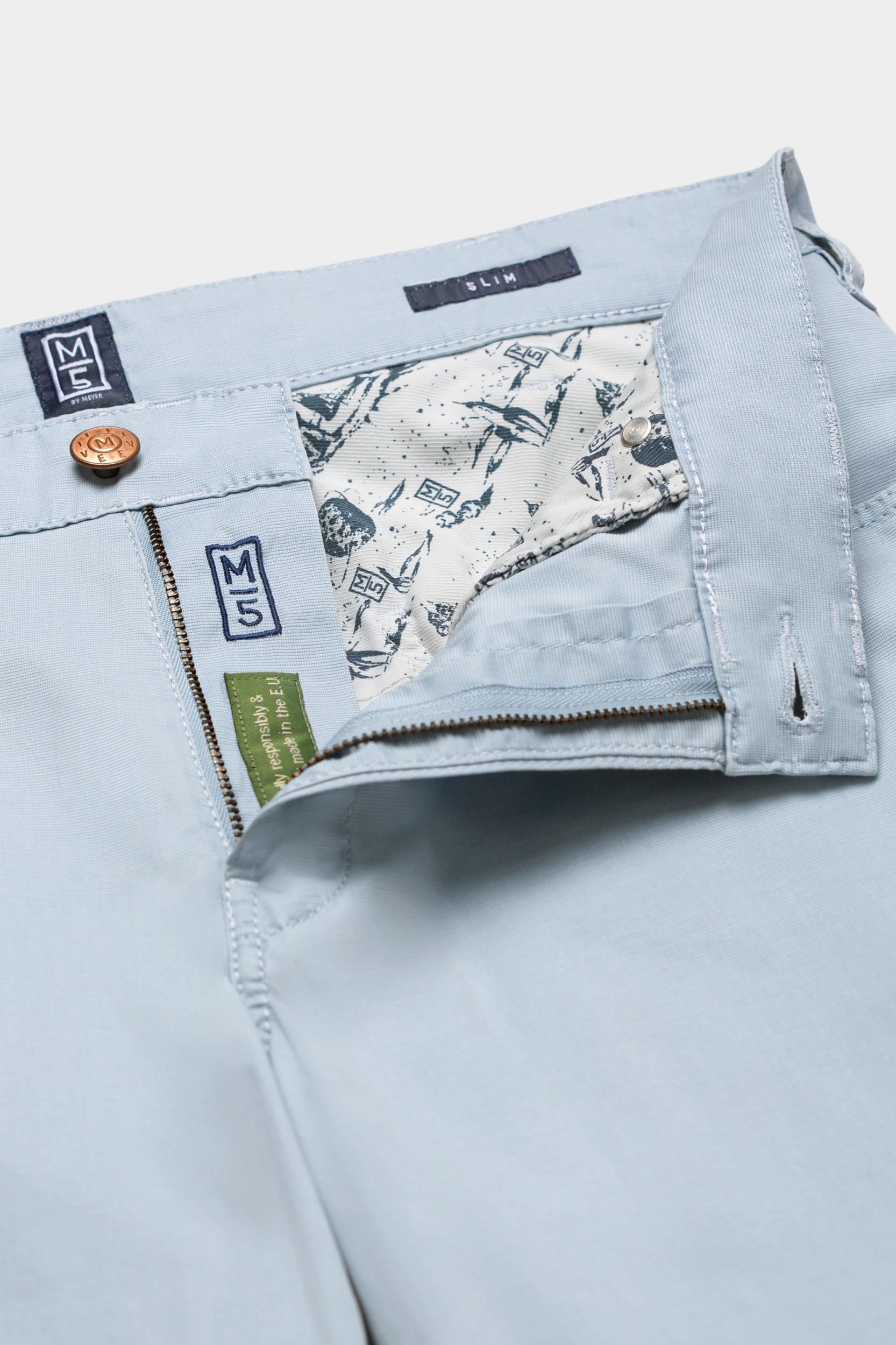 Meyer Katoenen Broek Blauw SLIM Art.1-6184 3611618400/14