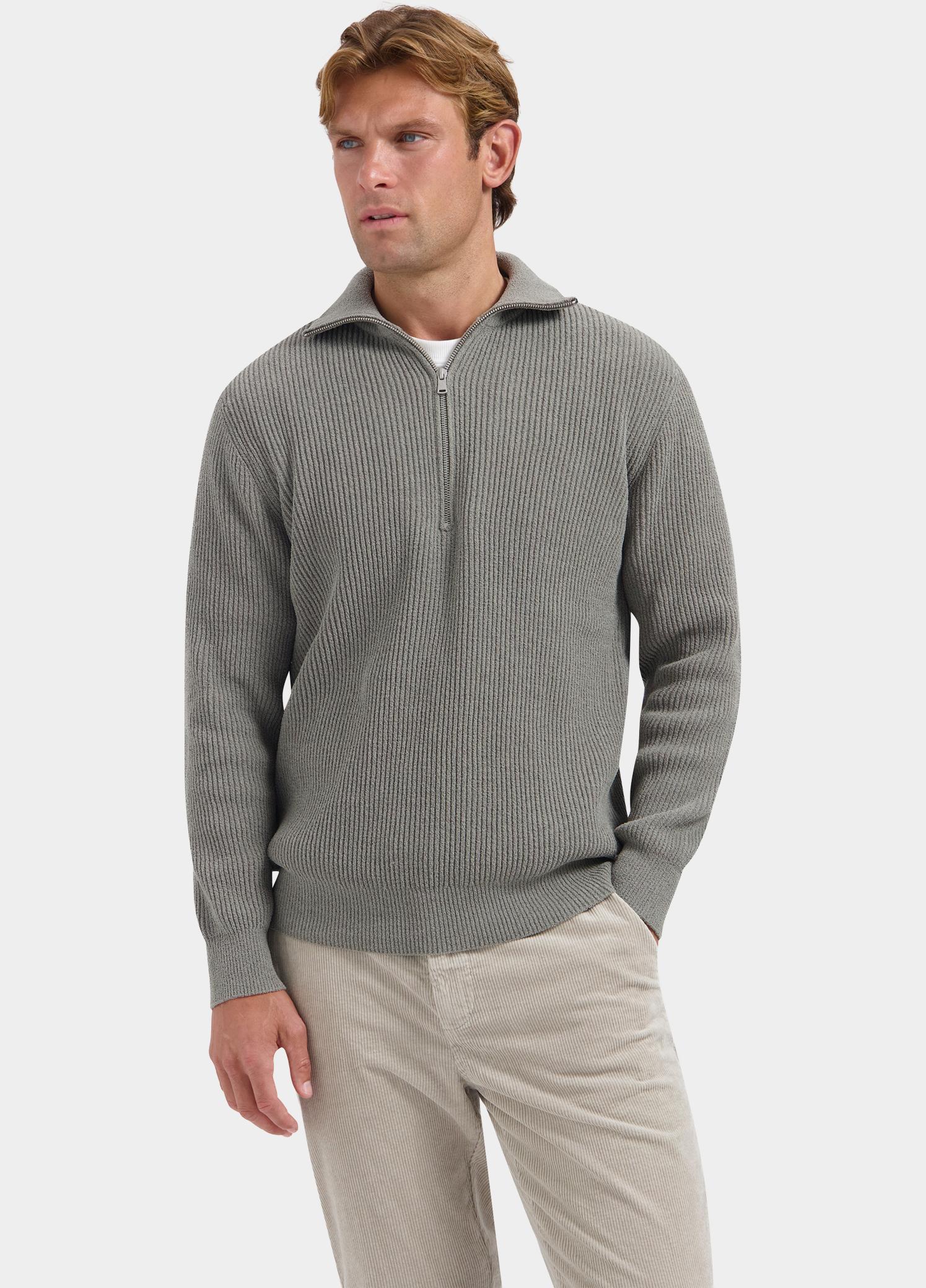Dstrezzed Half Zip Grijs Josiah Skipper 406822/820