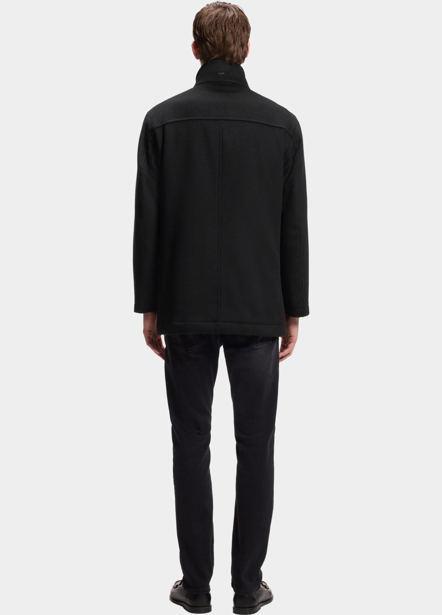 BOSS Black Wollen Jas Zwart H-Coxtan-Bib-264 10273687 01 50571529/001