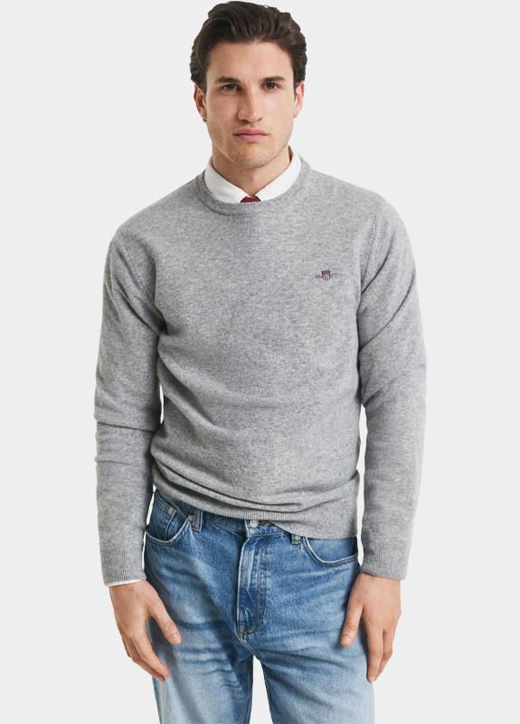 Gant Pullover Grijs SUPERFINE LAMBSWOOL C-NECK 87211/093
