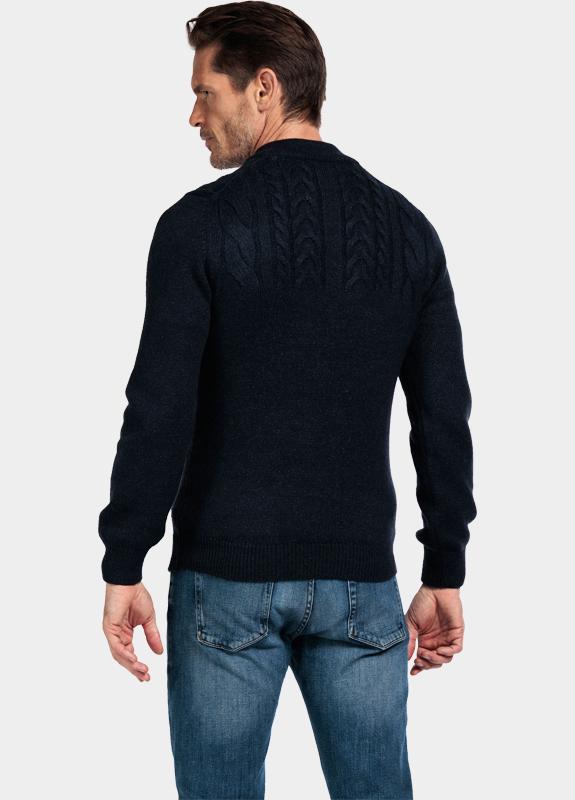 Baileys Half Zip Blauw Pullover 1/2 Zip  5gg single 528470/602