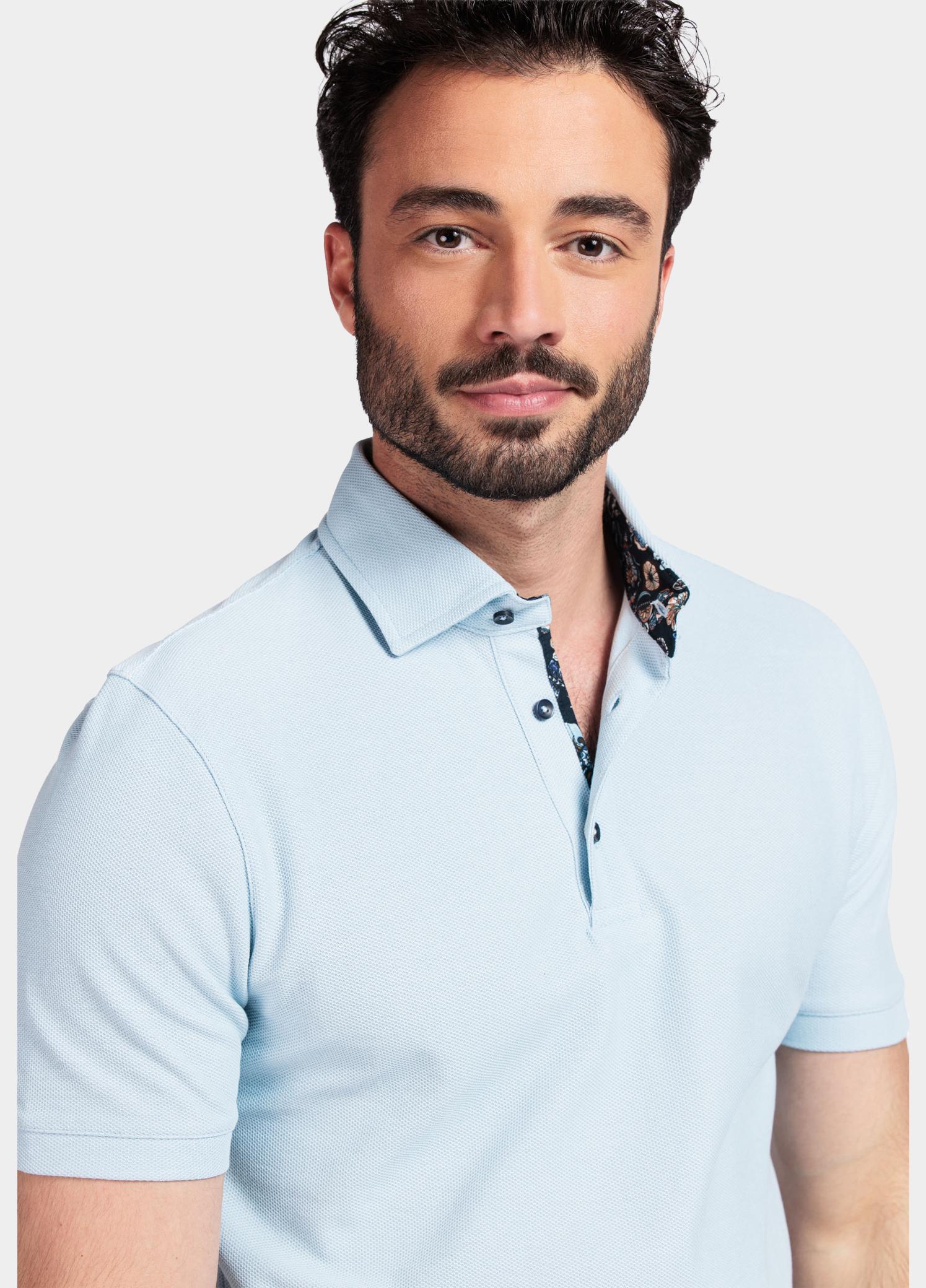 Giordano Polo heren Blauw Cortona short sleeve polo Pla 516598/61