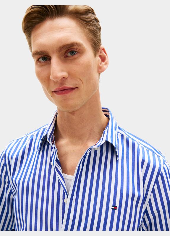 Tommy Hilfiger Casual hemd lange mouw Blauw FLEX POPLIN CLASSIC STP RF SH MW0MW42440/0A6