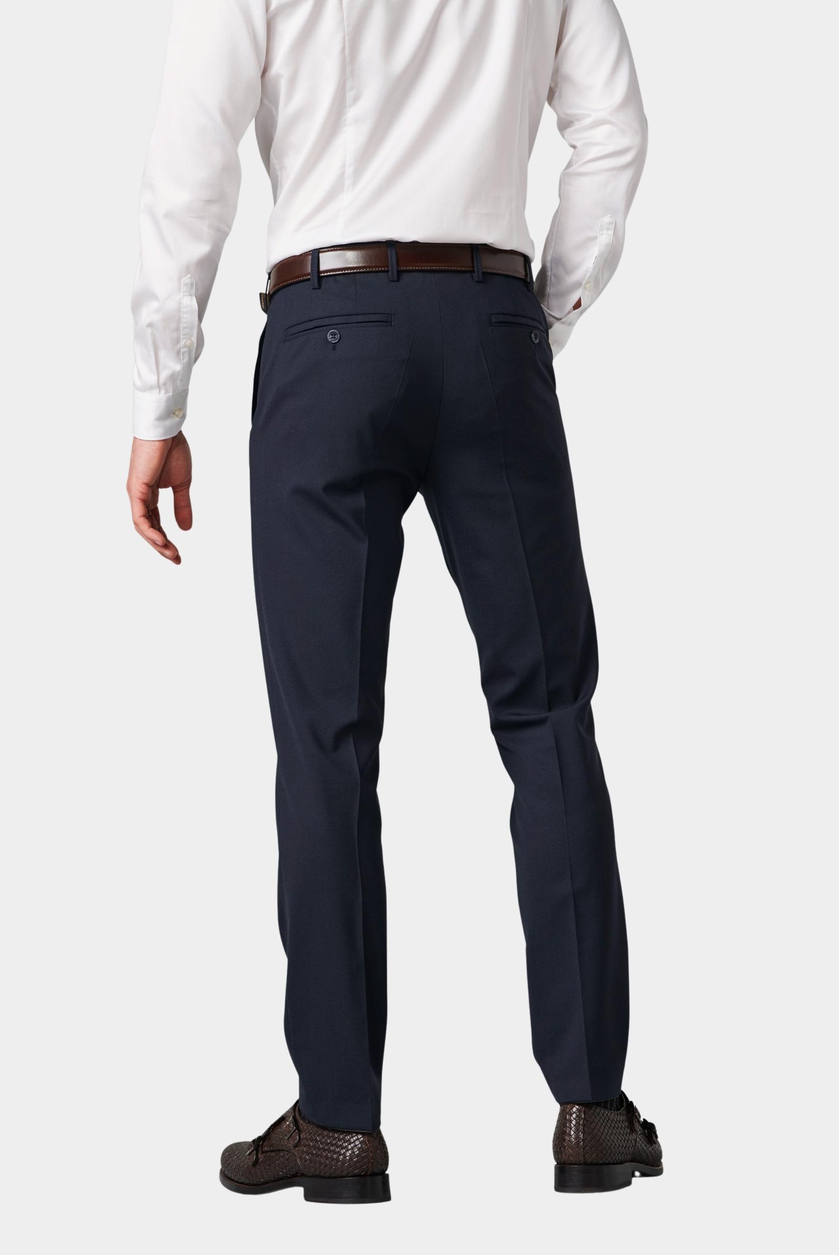 Meyer Wollen Pantalon Blauw Oslo Art.9-344 2230934400/17